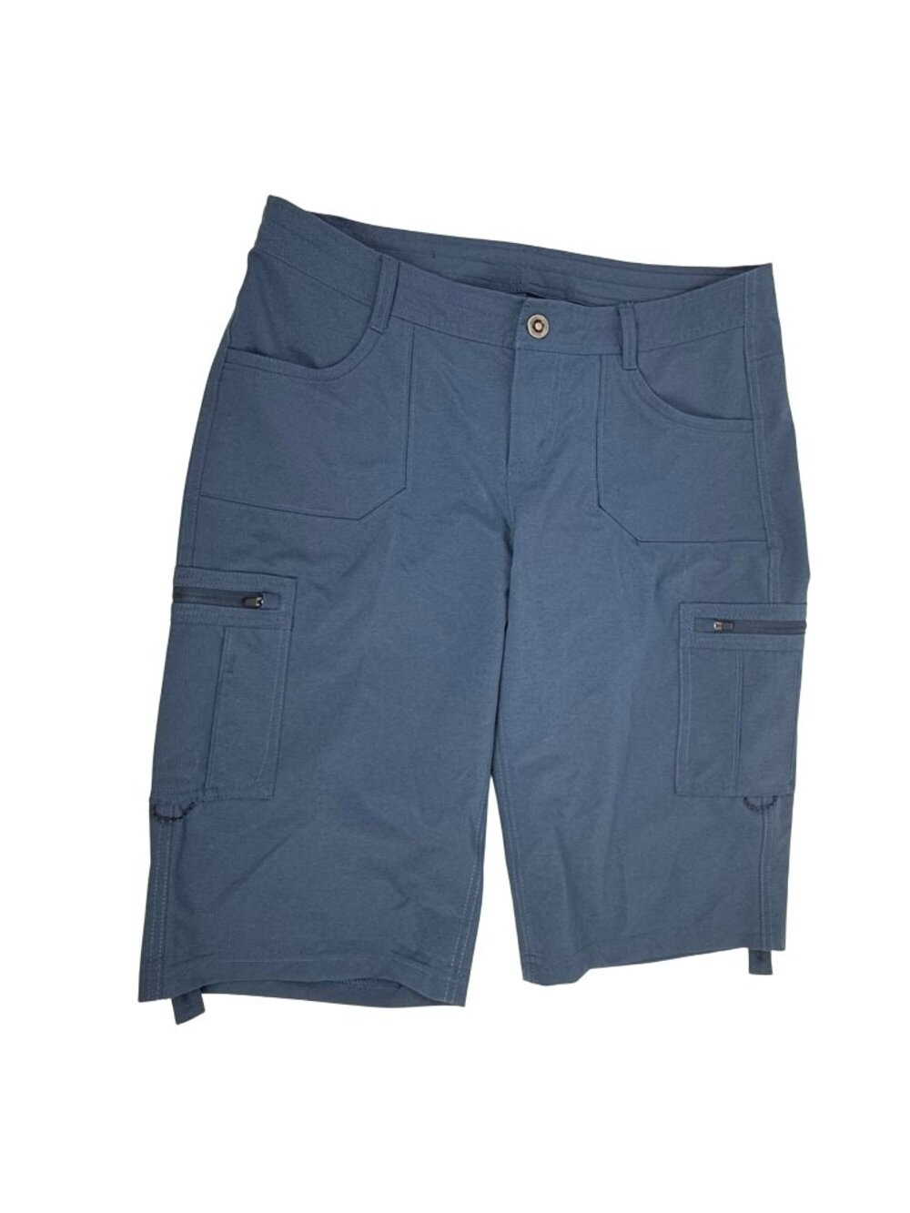 Kuhl Horizon Women's Cargo Hiking Shorts Roll-Tab Cuff Blue Size 10